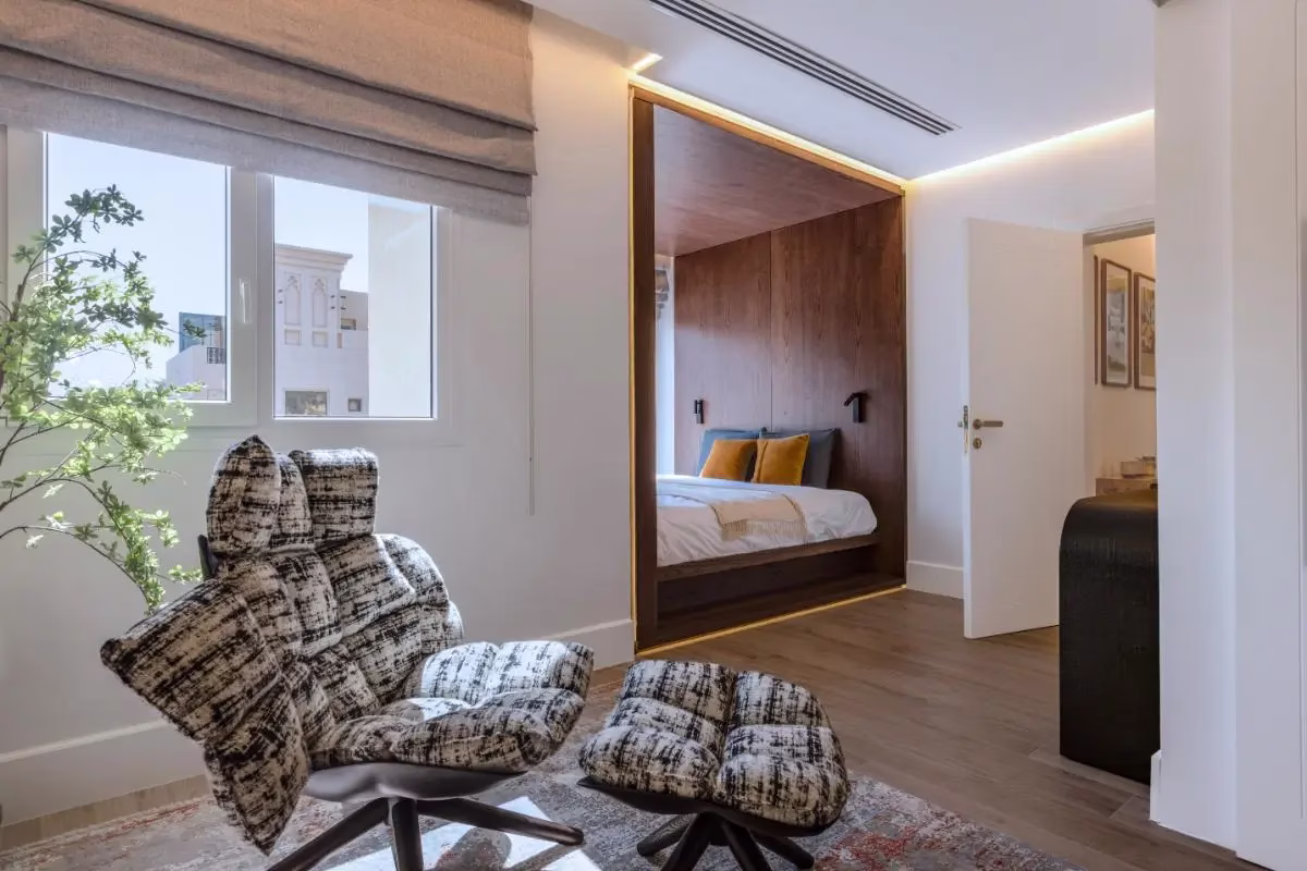 Bedroom in RAK bespoke villa
